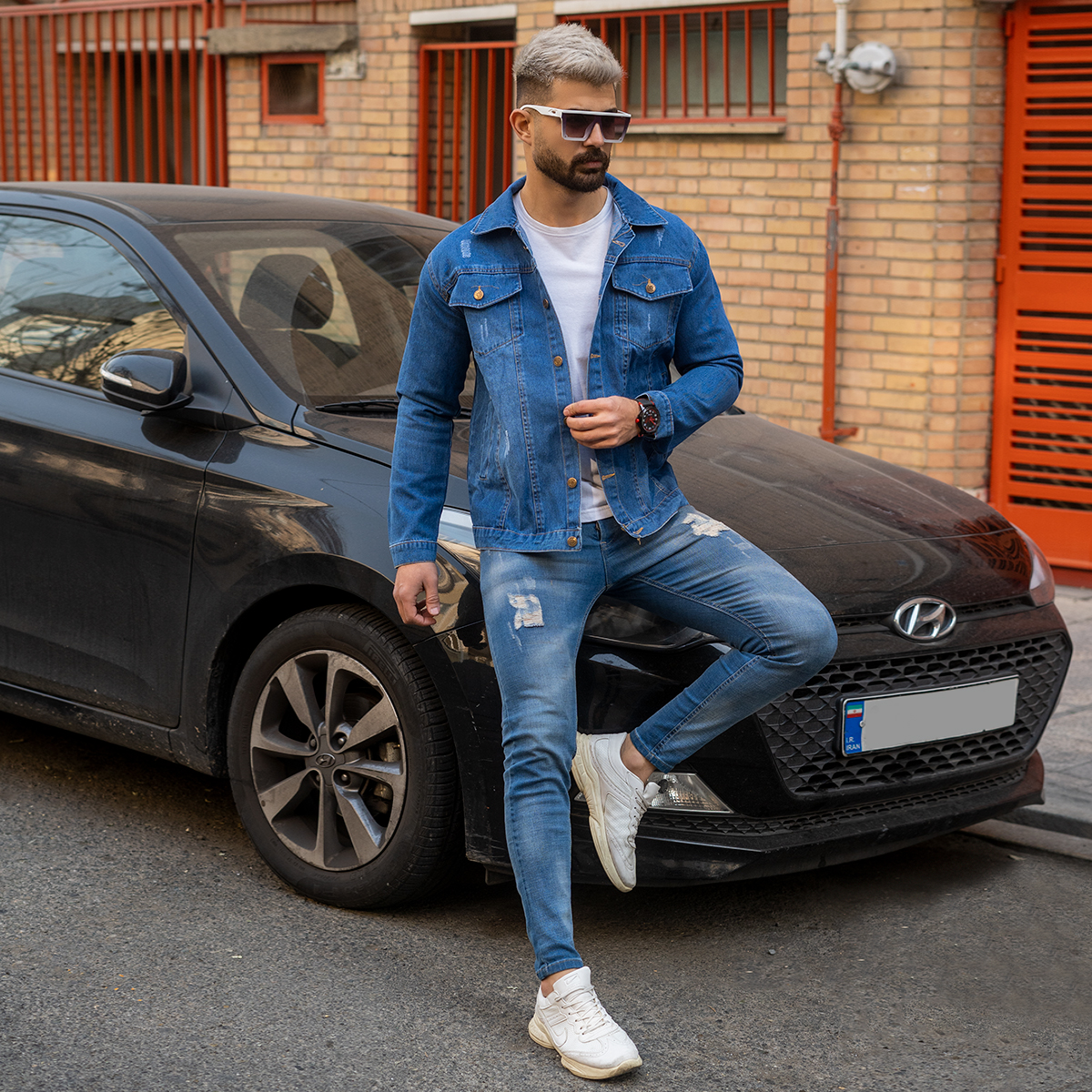 کت مردانه آبی مدل Jean