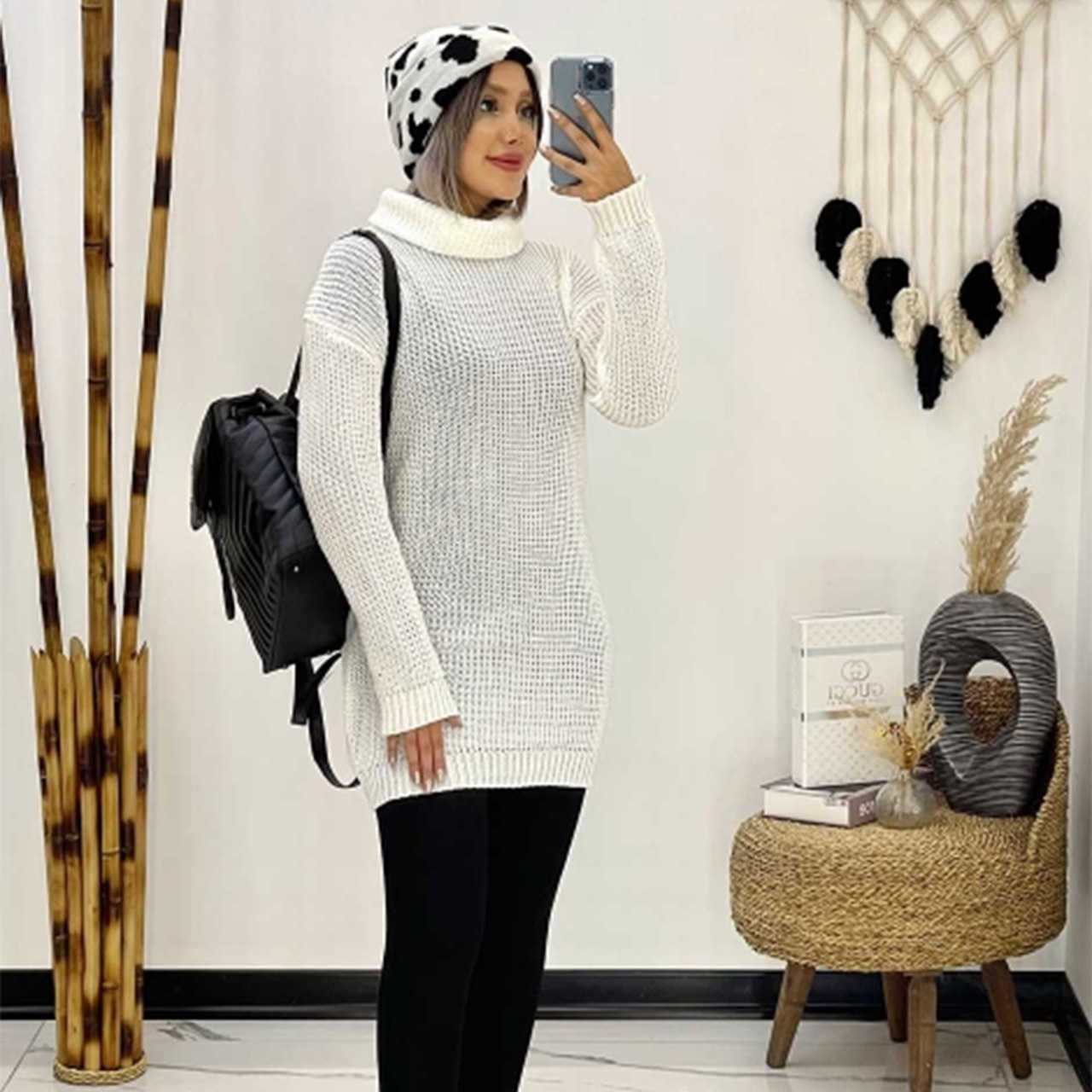 بافت دخترانه سفید مدل elsa