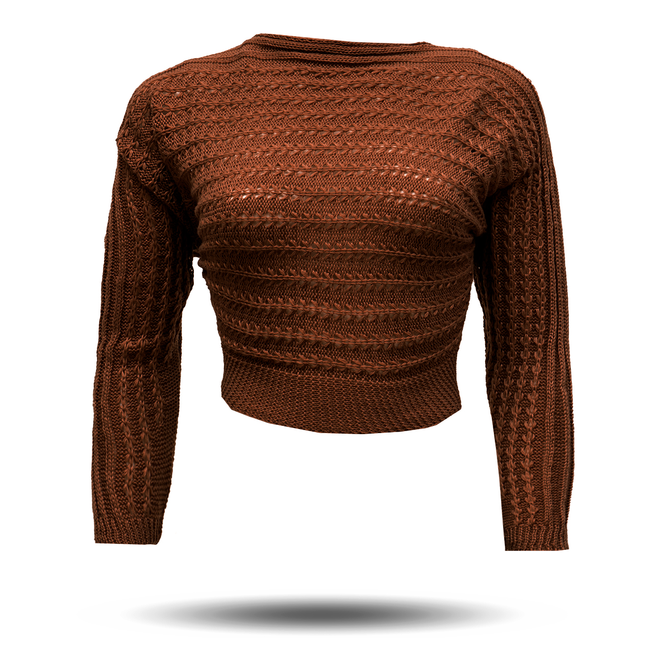 نیم تنه دخترانه قهوه ای مدل Bita