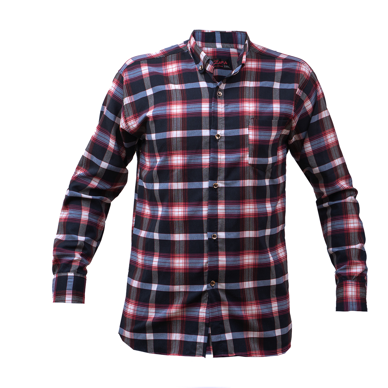 پیراهن مردانه سرمه ای قرمز مدل Redi