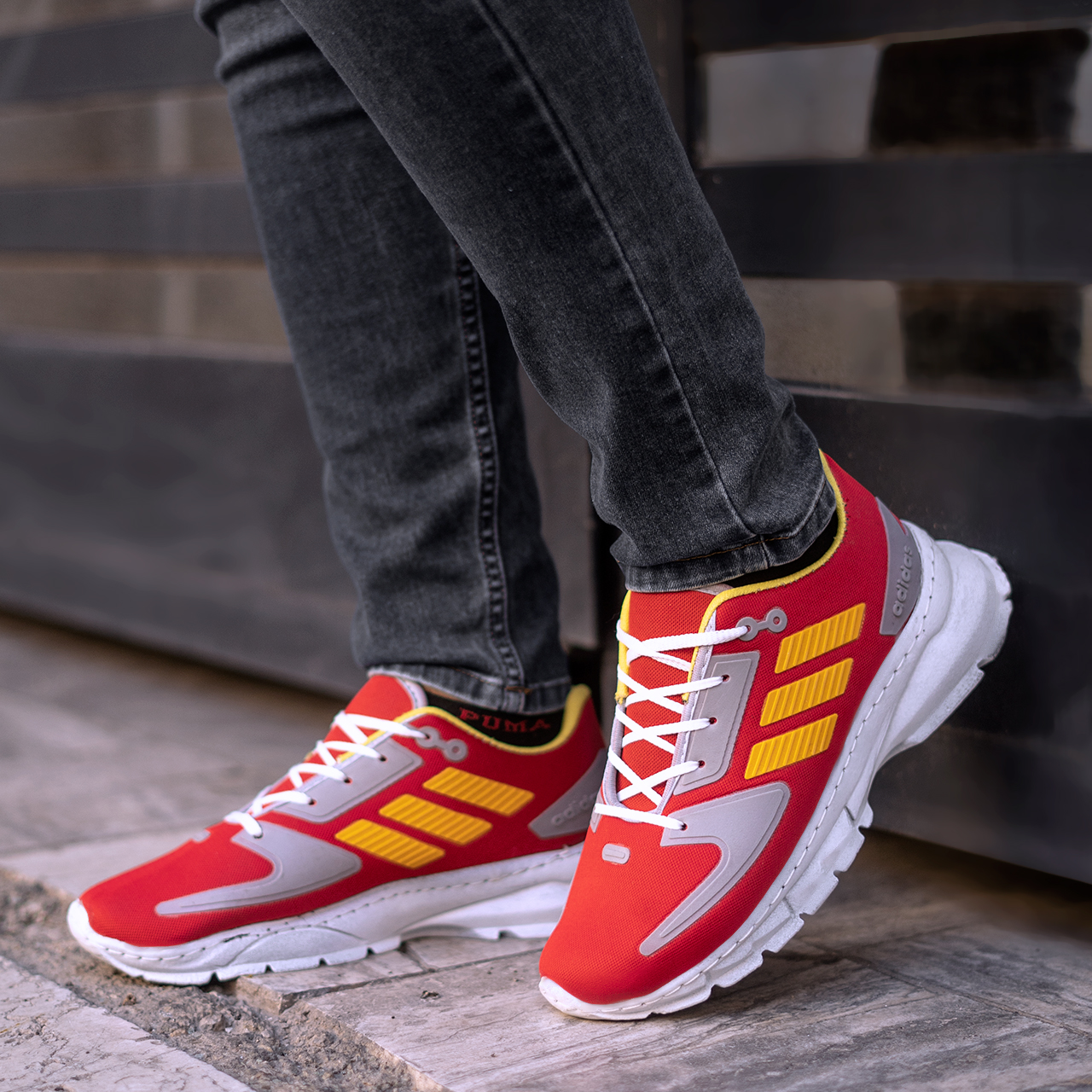 کفش ورزشی (T) آدیداس قرمز مردانه مدل atras