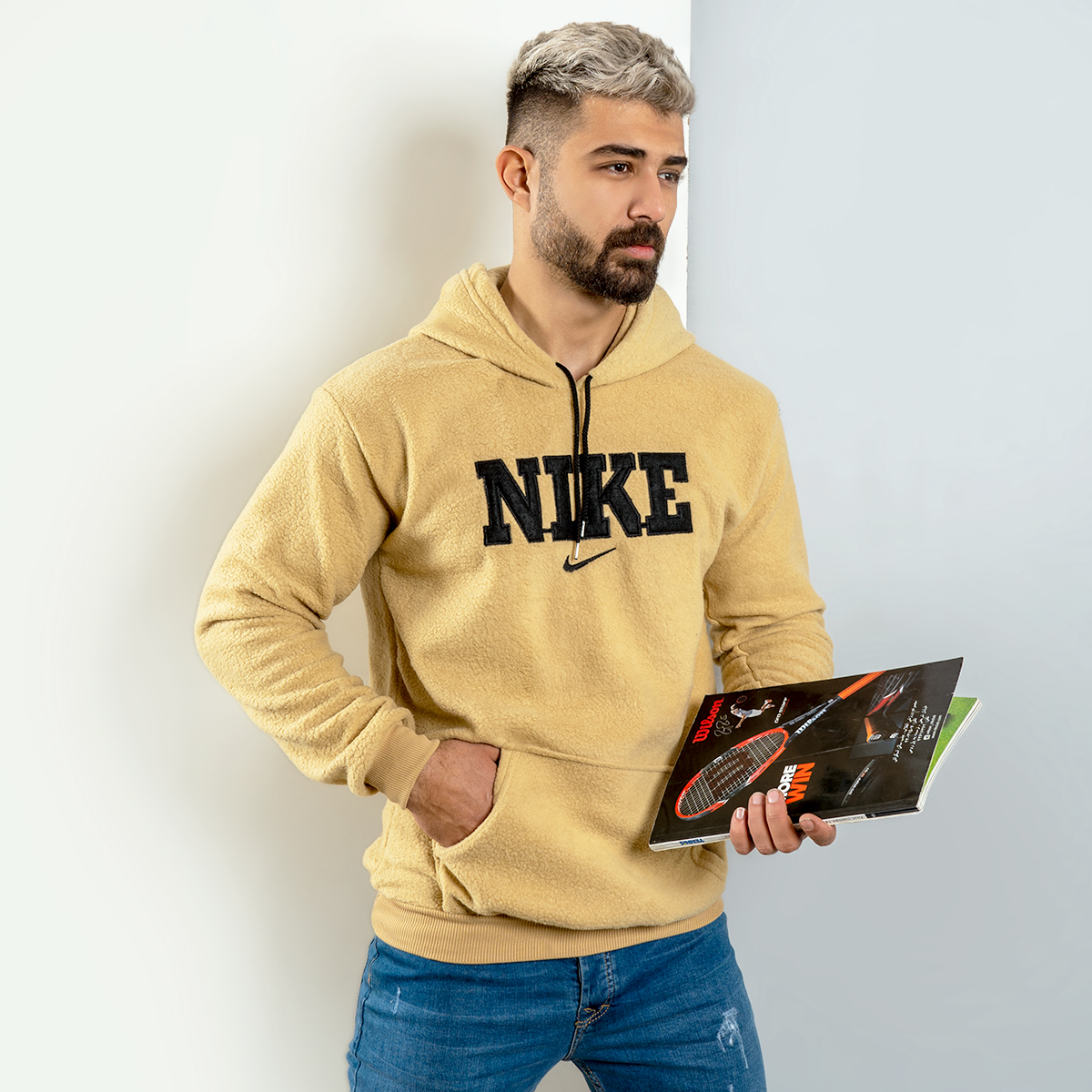 هودی نایک(مشکی) کرم مردانه مدل Rator