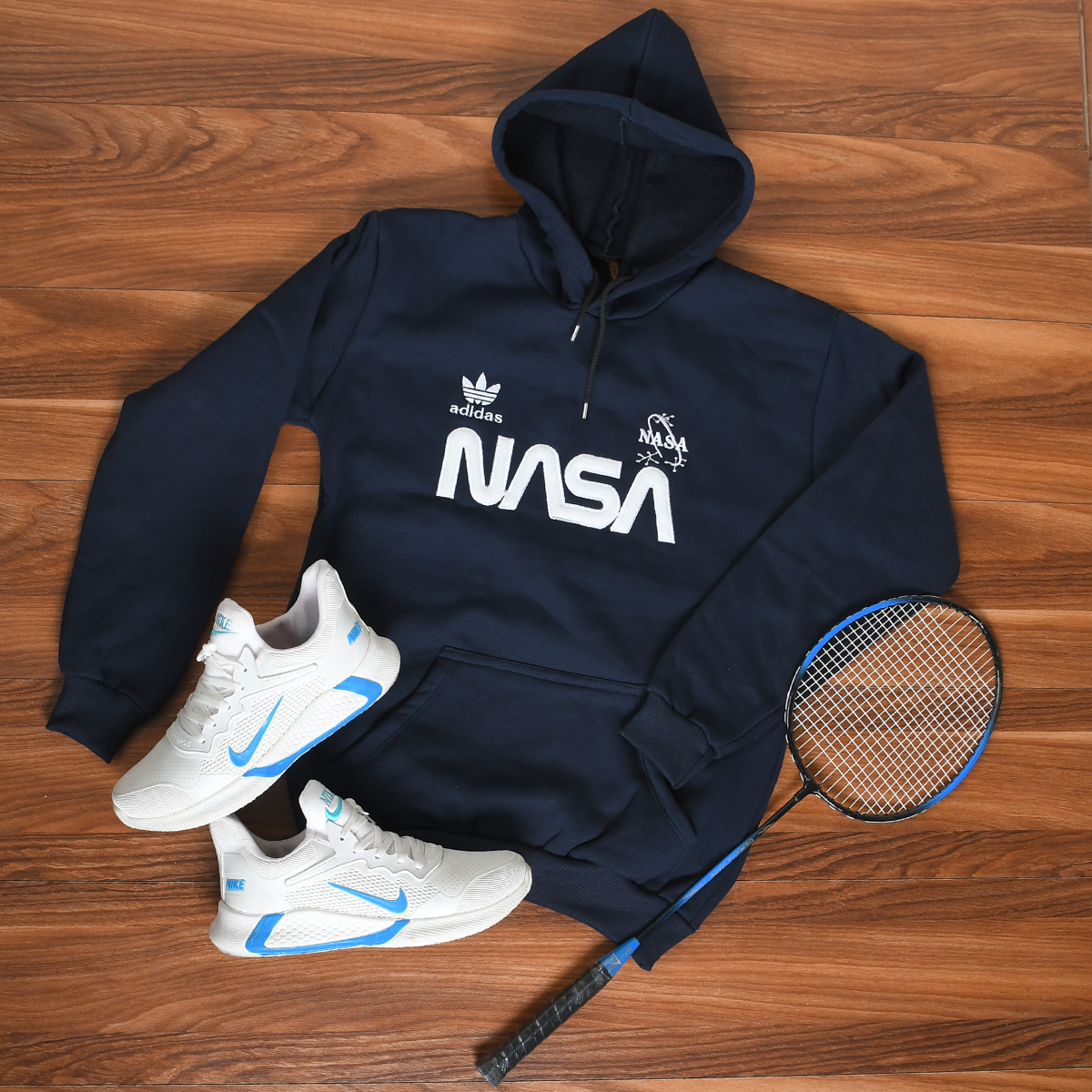 هودی مردانه Nasa سرمه ای مدل Jason