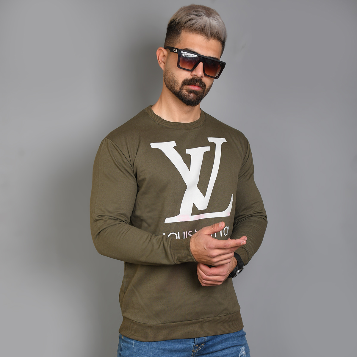 دورس مردانه LV سبز مدل Adrian