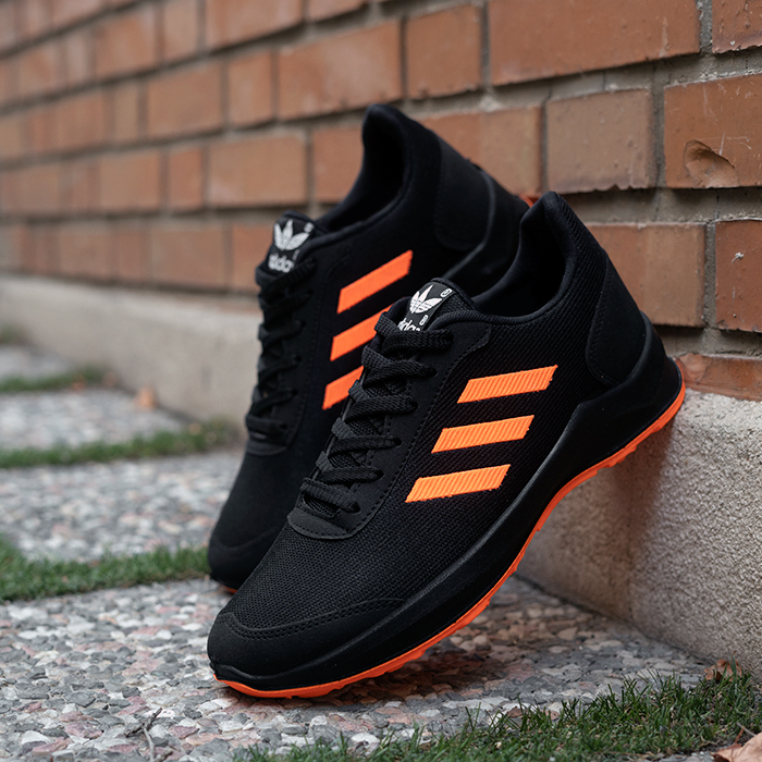 کفش ورزشی Adidas مردانه مشکی نارنجی مدل Matikan