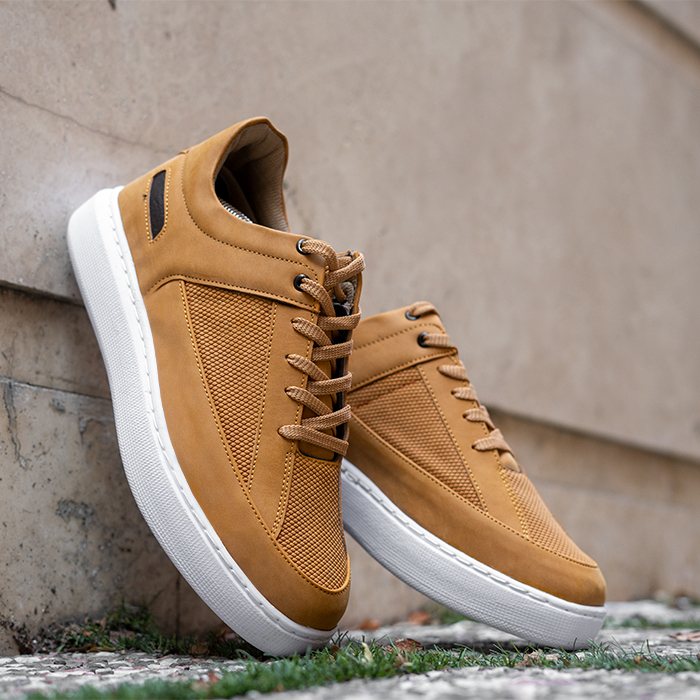 کفش تخت مردانه نسکافه ای مدل Salin