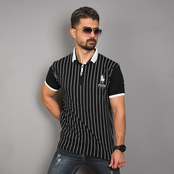 تیشرت مردانه مشکی مدل MONO