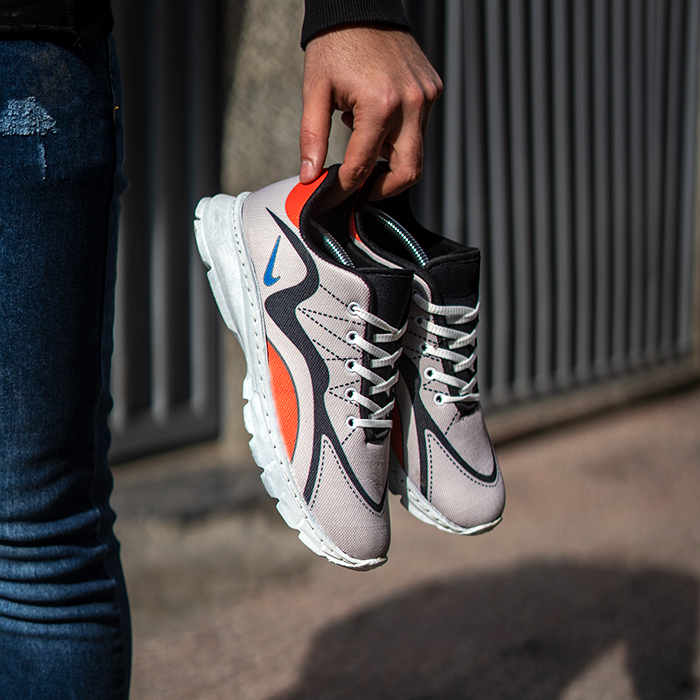 کفش ورزشی مردانه (T) نایک طوسی مدل KAVINO