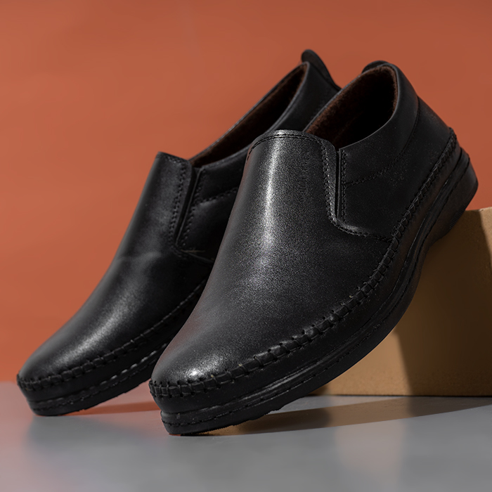 کفش رسمی مشکی مردانه مدل Kurn