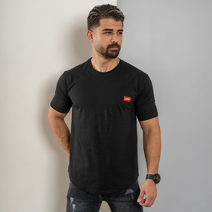 تیشرت مردانه مشکی مدل Levis