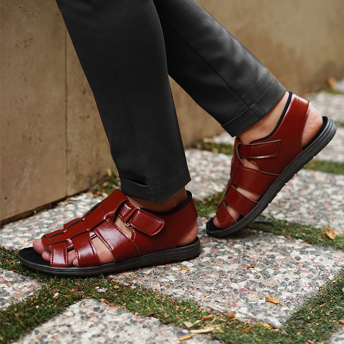 صندل عسلی مردانه مدل Amir