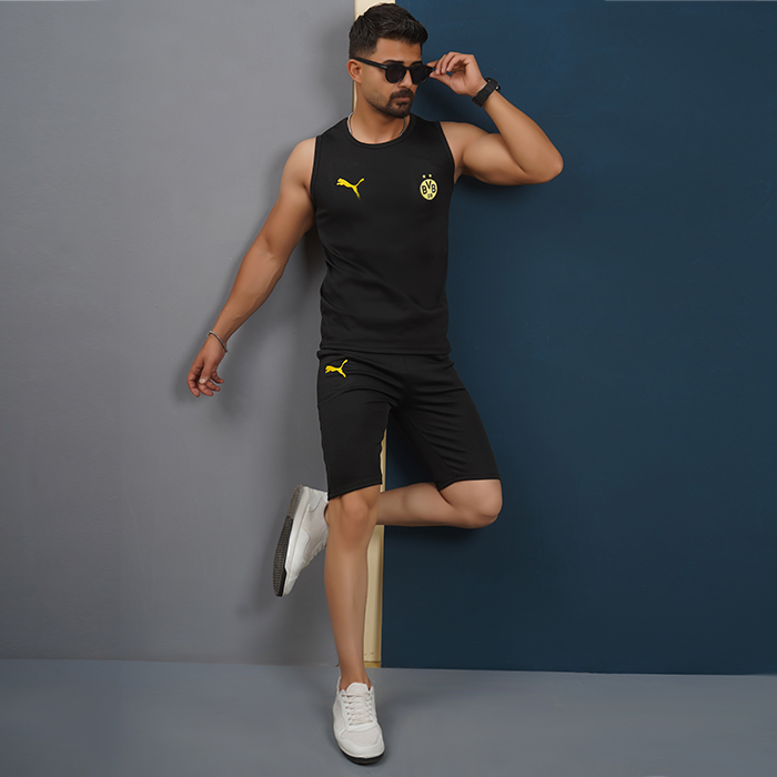 ست رکابی شلوارک دورتموند مردانه مدل Daya