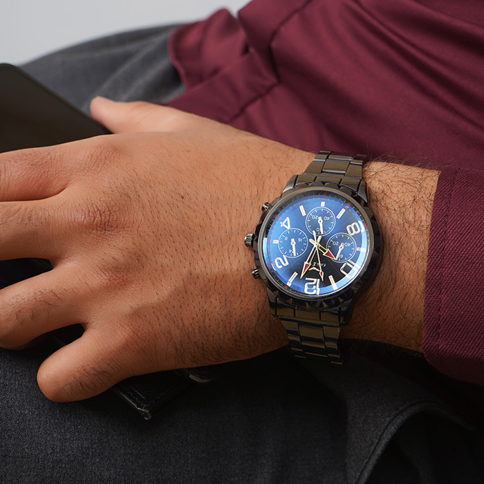 ساعت مچی مشکی مردانه مدل EAGLETIME