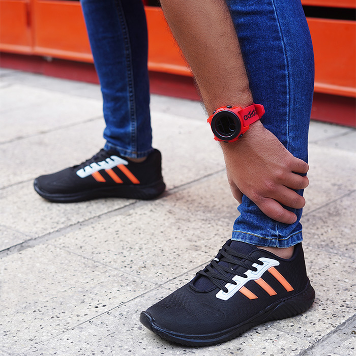 کفش ورزشی آدیداس مردانه(T) مشکی نارنجی مدلbani