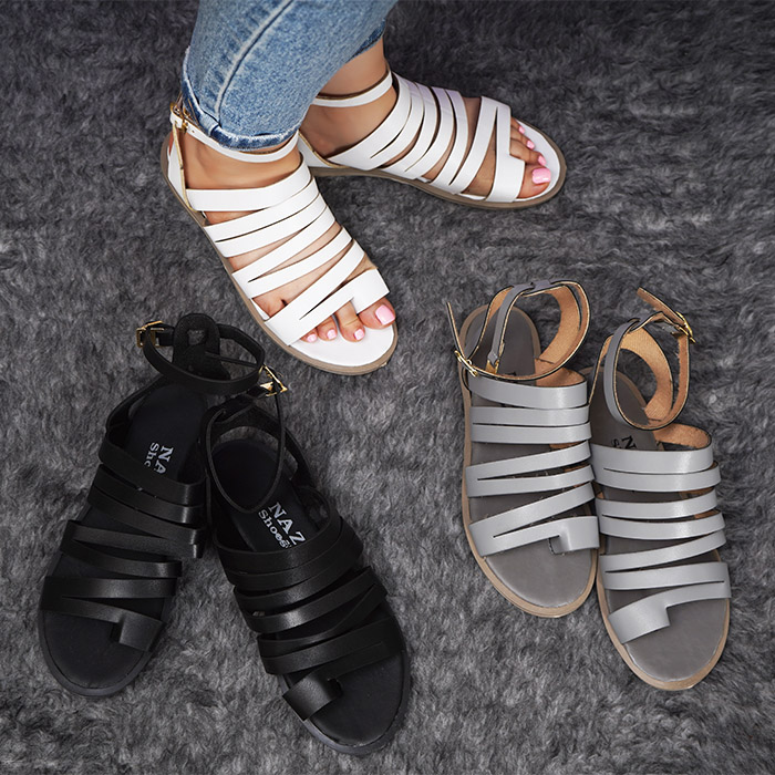 صندل زنانه مشکی مدل Hilma