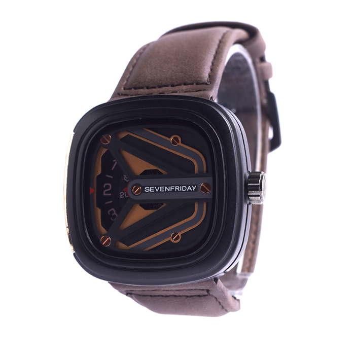ساعت sevenfriday قهوه ای طلایی مدل Etro