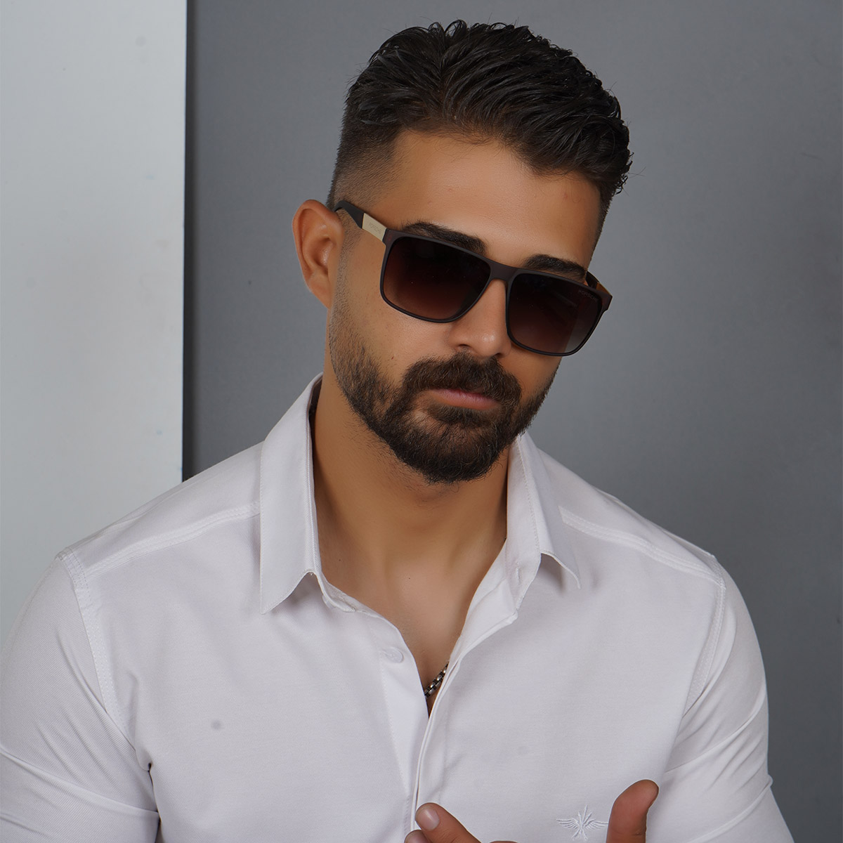 عینک قهوه ای مردانه مدل Porsche