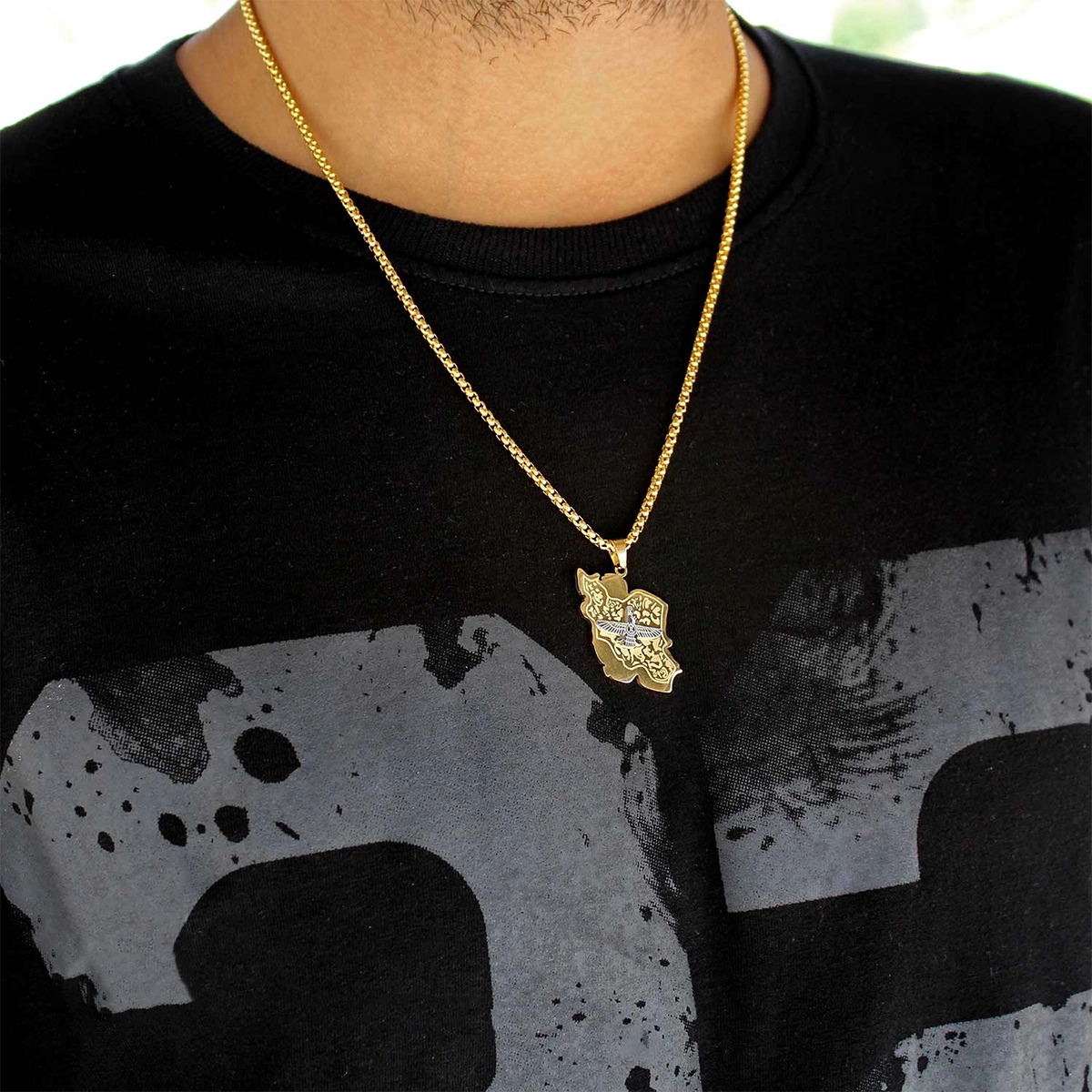 گردنبند طلایی مدل Iran