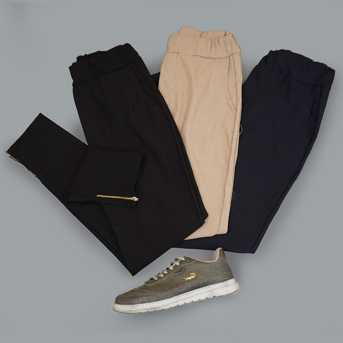 شلوار اسلش مردانه سرمه ای مدل Kian