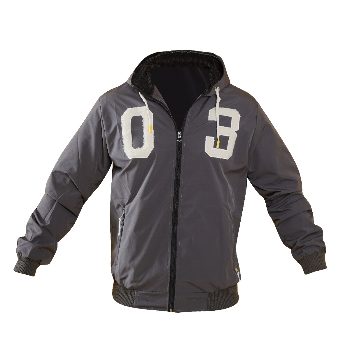 کاپشن مردانه طوسی مدل 03