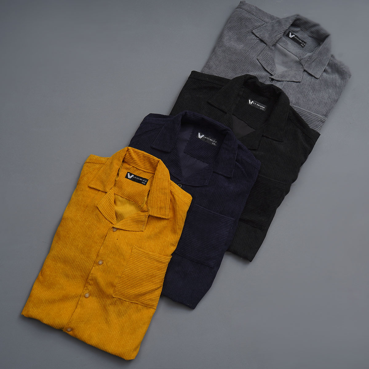 پیراهن مردانه کبریتی سرمه ای مدل Behtash