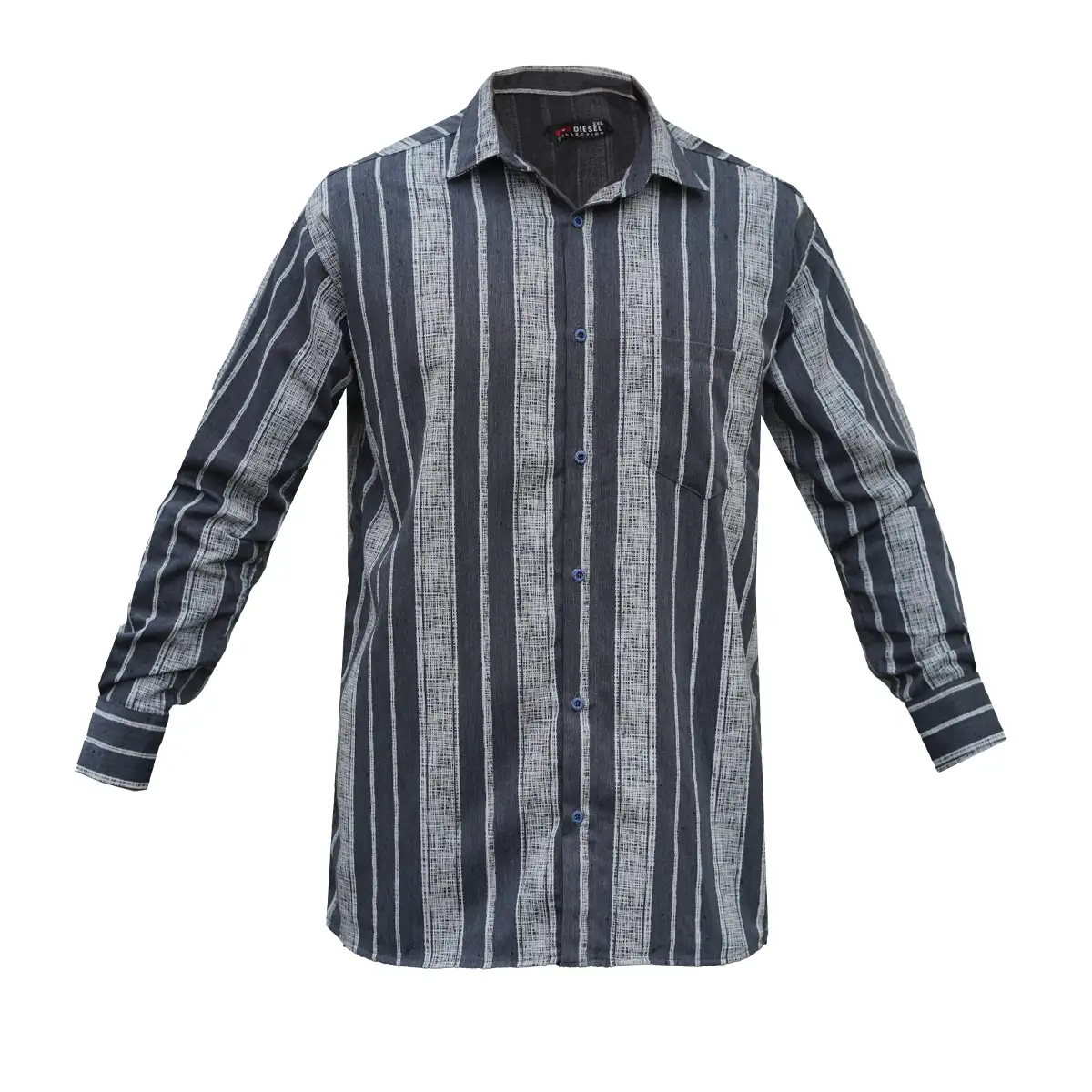 پیراهن مردانه مشکی طوسی مدل hirad