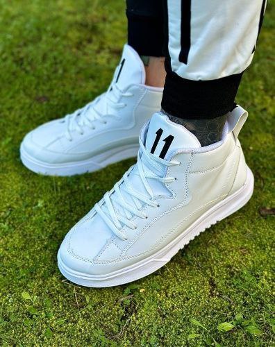 کفش ساقدار مردانه سفید مدل 11qp
