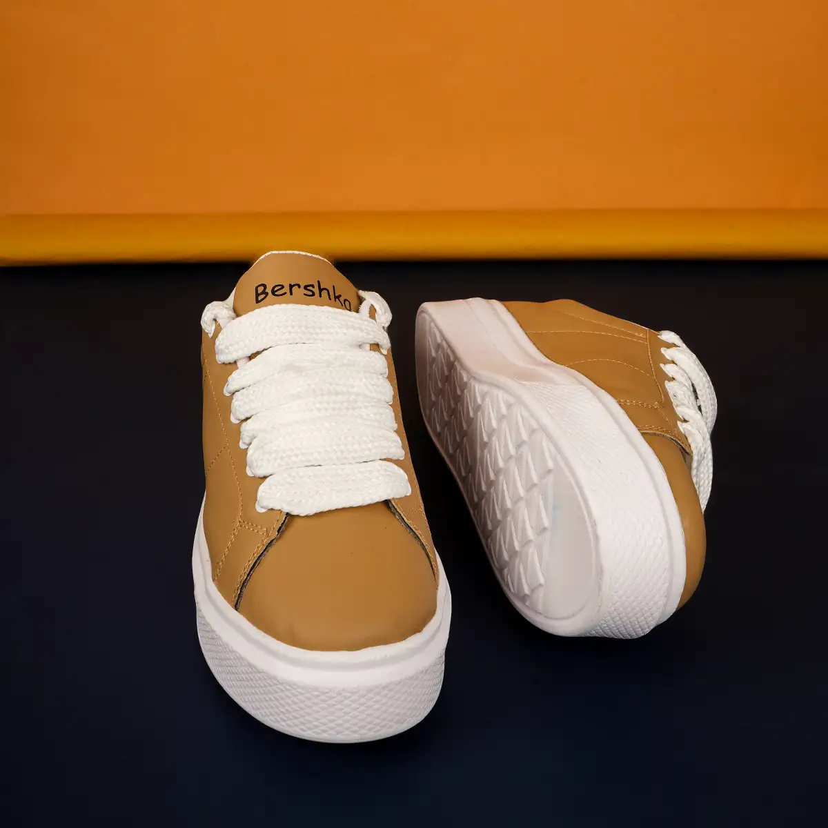 کفش تخت کرم مردانه مدل MANIN