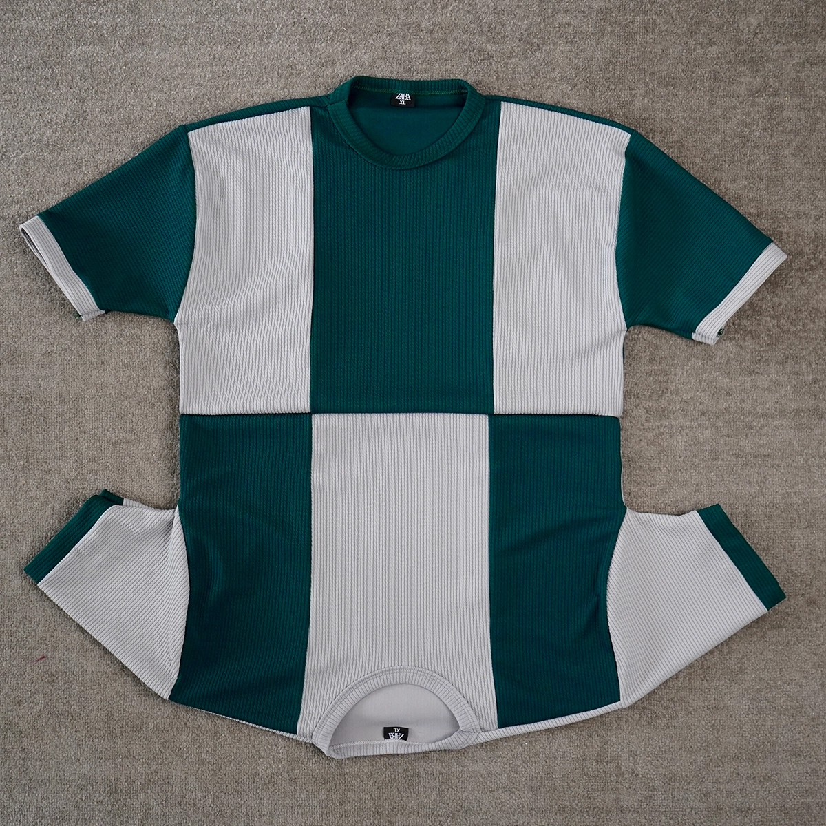 تیشرت مردانه سبز طوسی مدل Kaveh