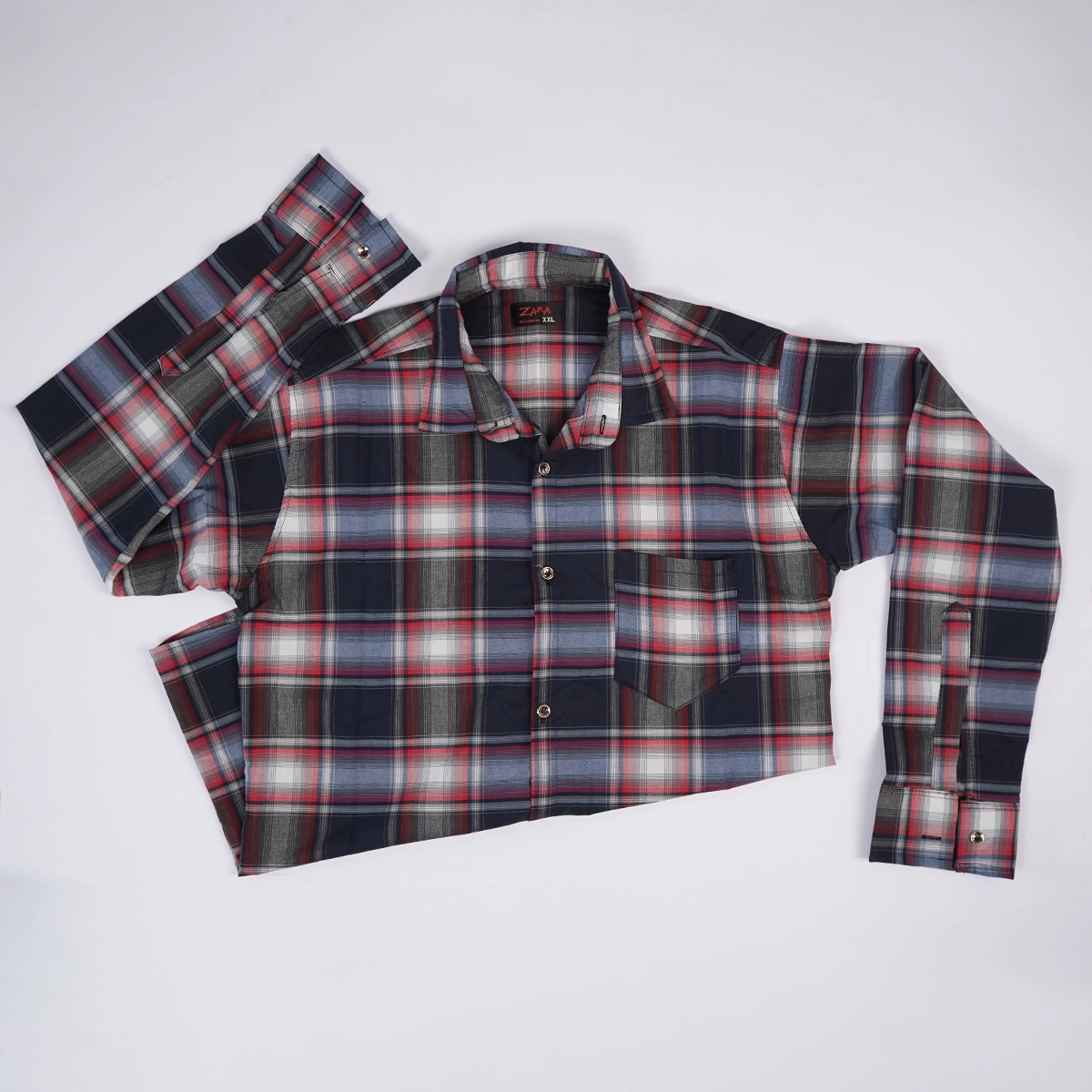 پیراهن مردانه مشکی قرمز مدل ahora