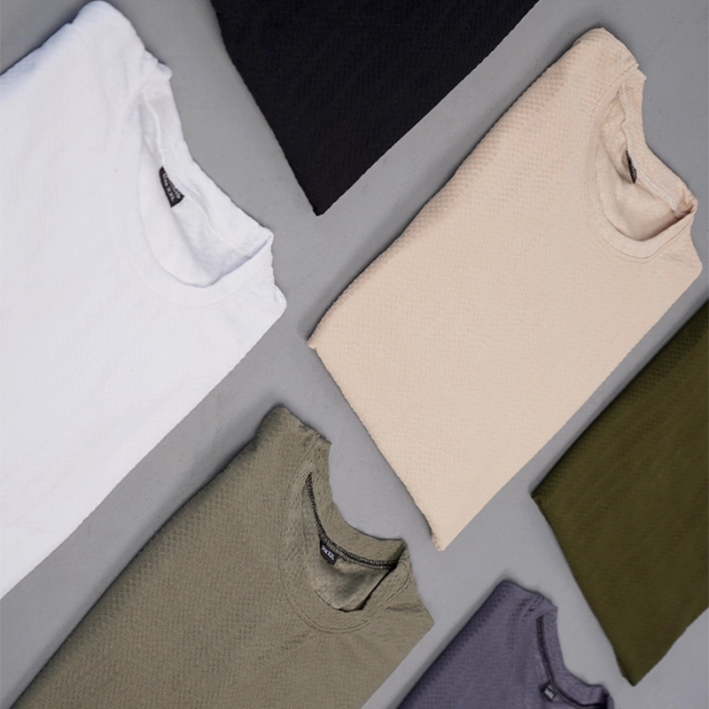 تیشرت طوسی تیره مردانه مدلBehnam