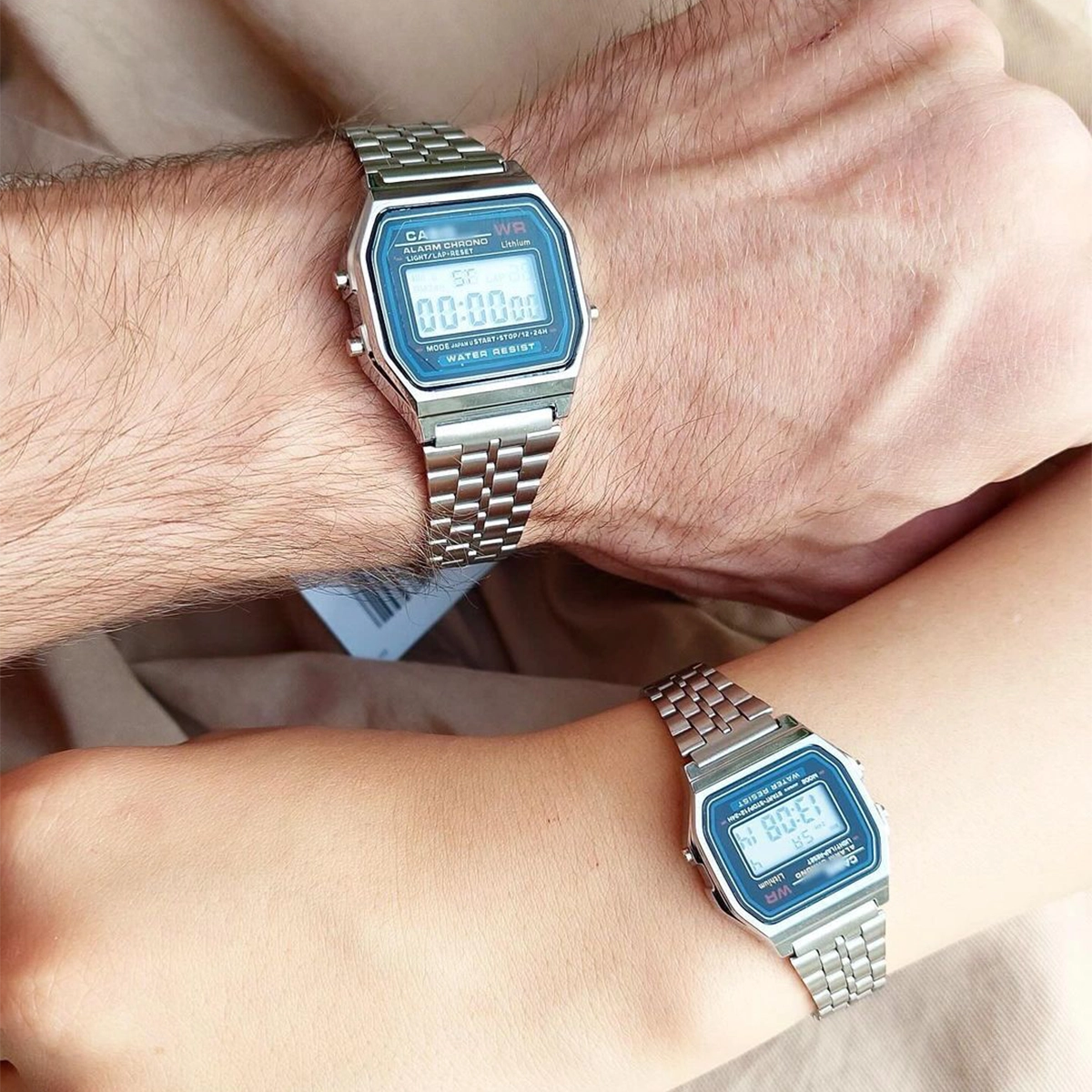 ست ساعت نقره ای نوستالژی Casio