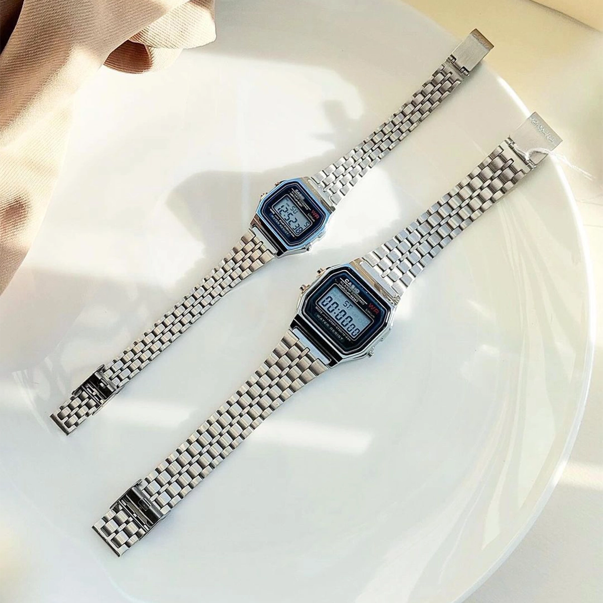 ست ساعت نقره ای نوستالژی Casio