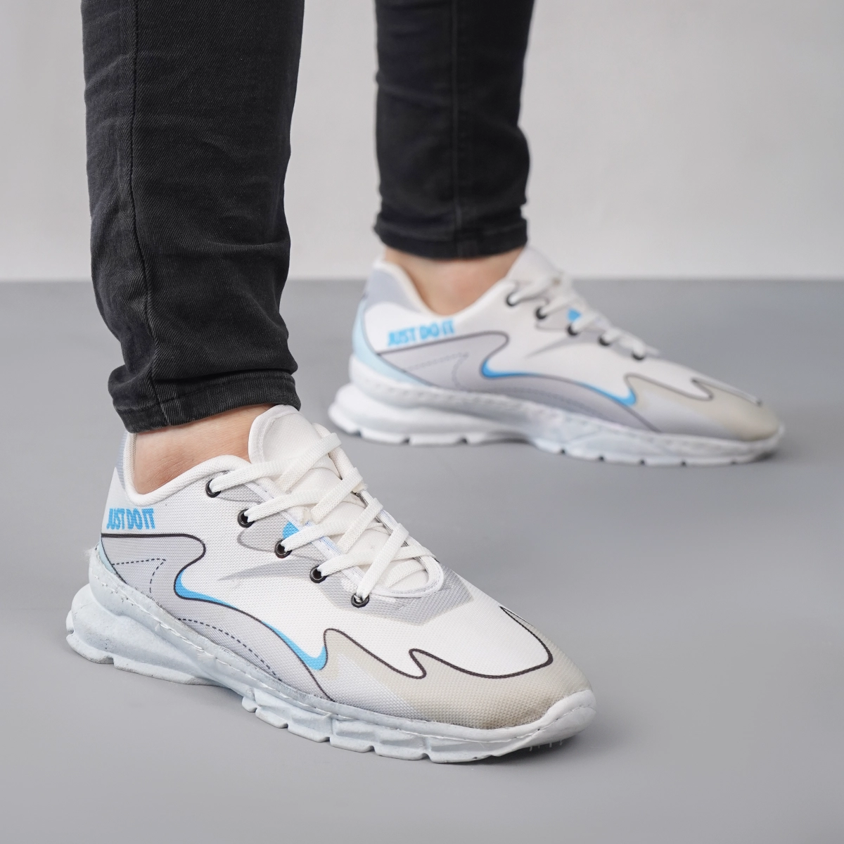 کفش ورزشی مردانه (T) طوسی مدل Just do it