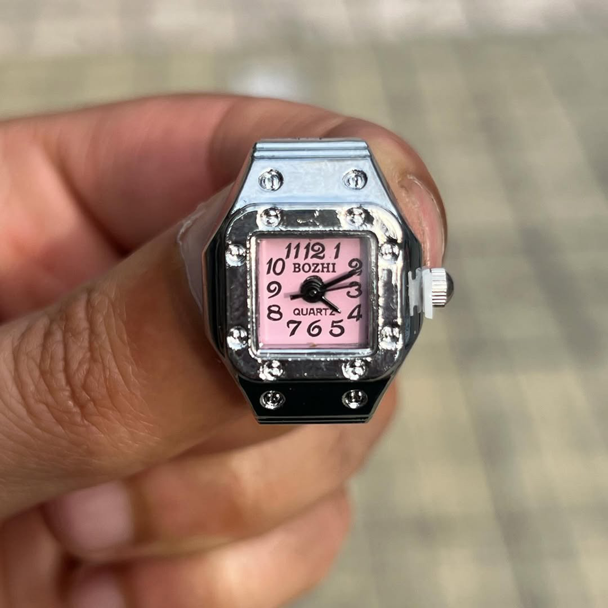 ساعت انگشتری استیل