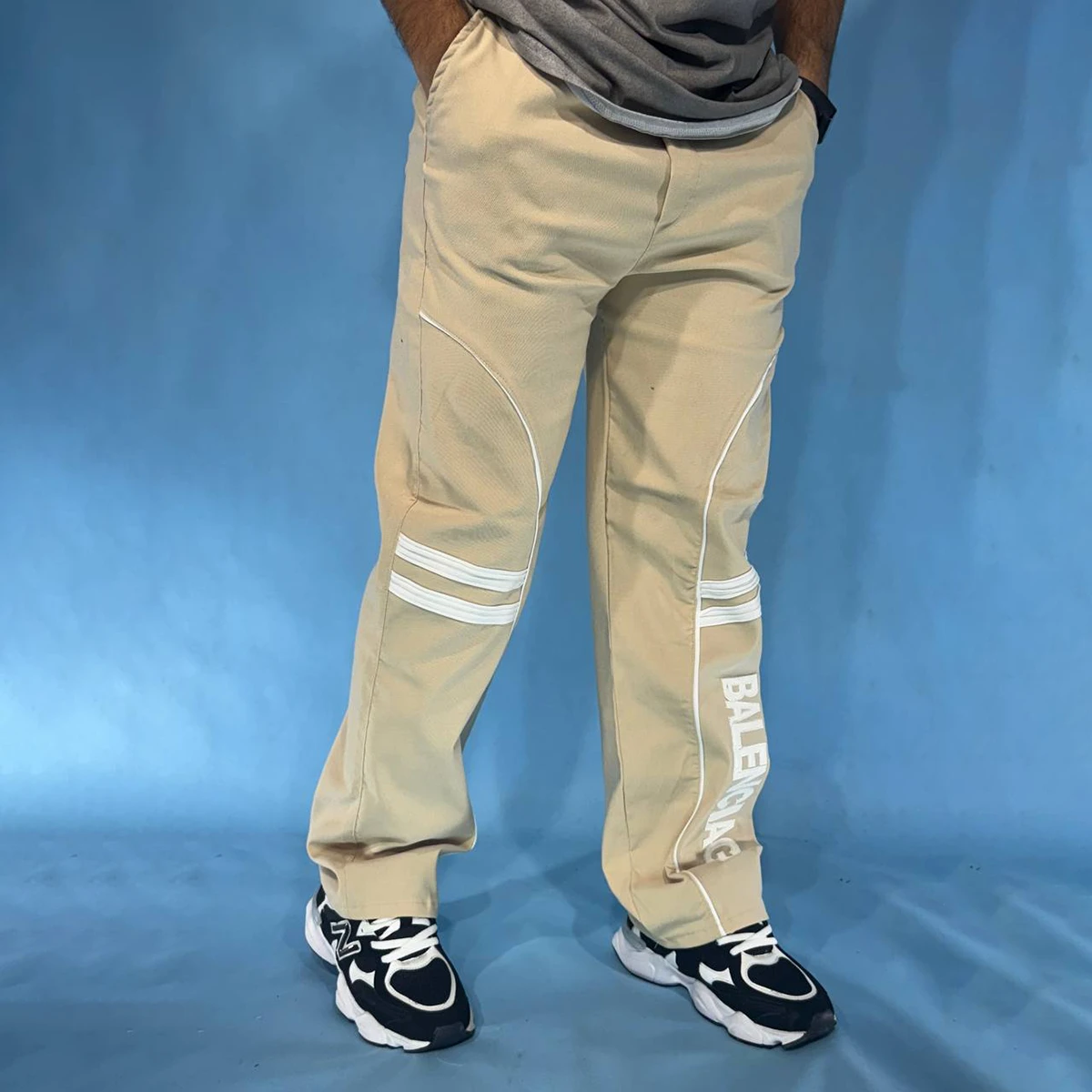 شلوار مردانه کرم مدلBalenci