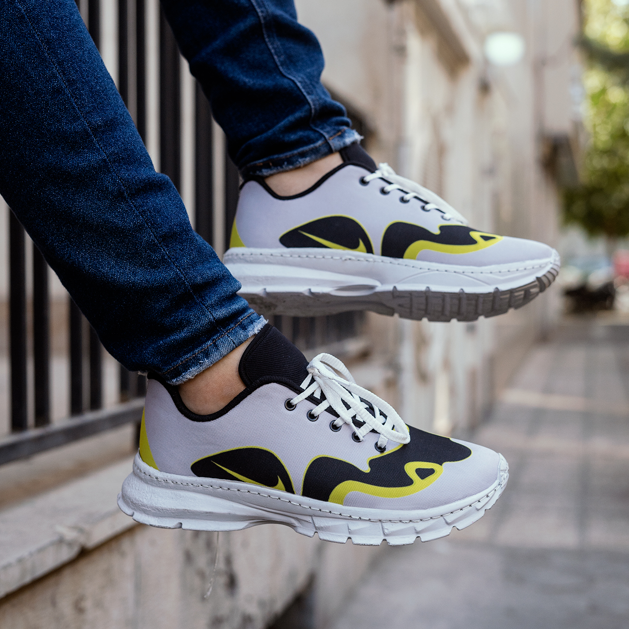 کفش ورزشی سفیدسبز مردانه Nike مدل Bevis