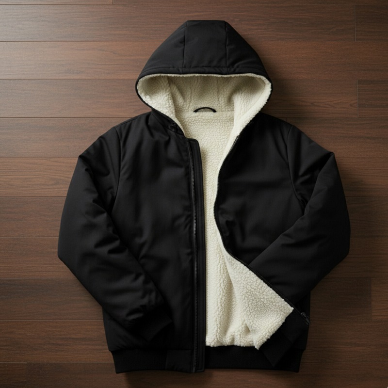 کاپشن ضدآب داخل خزتدی-مشکی