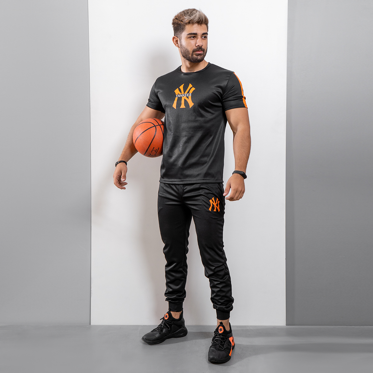 ست تیشرت شلوارYankees مردانه مدل Nayan