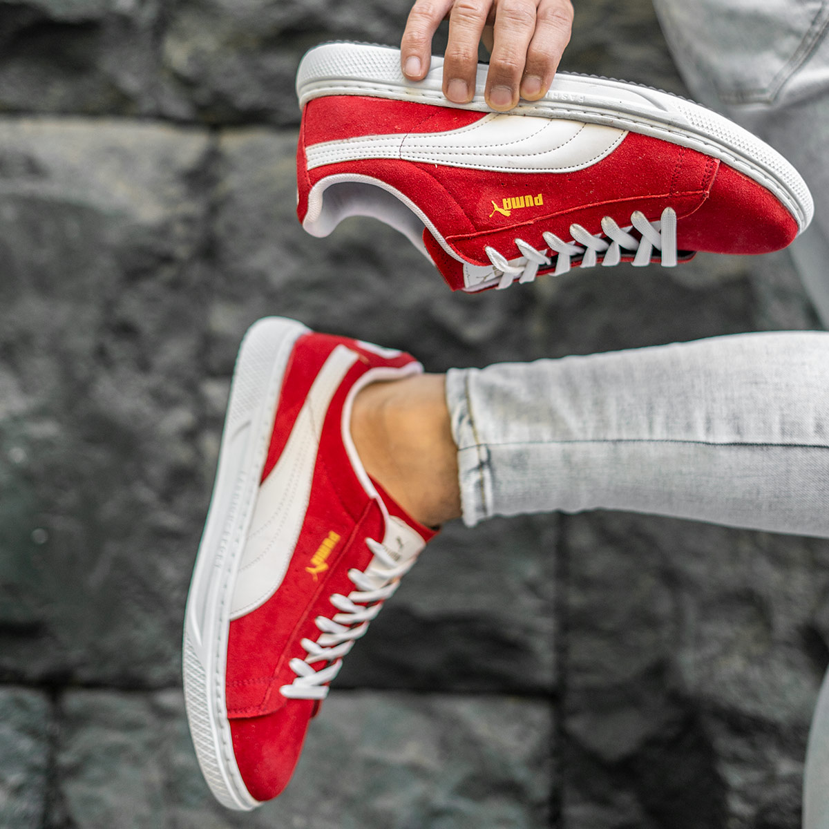 کفش ورزشی Puma مردانه قرمز مدلBrody