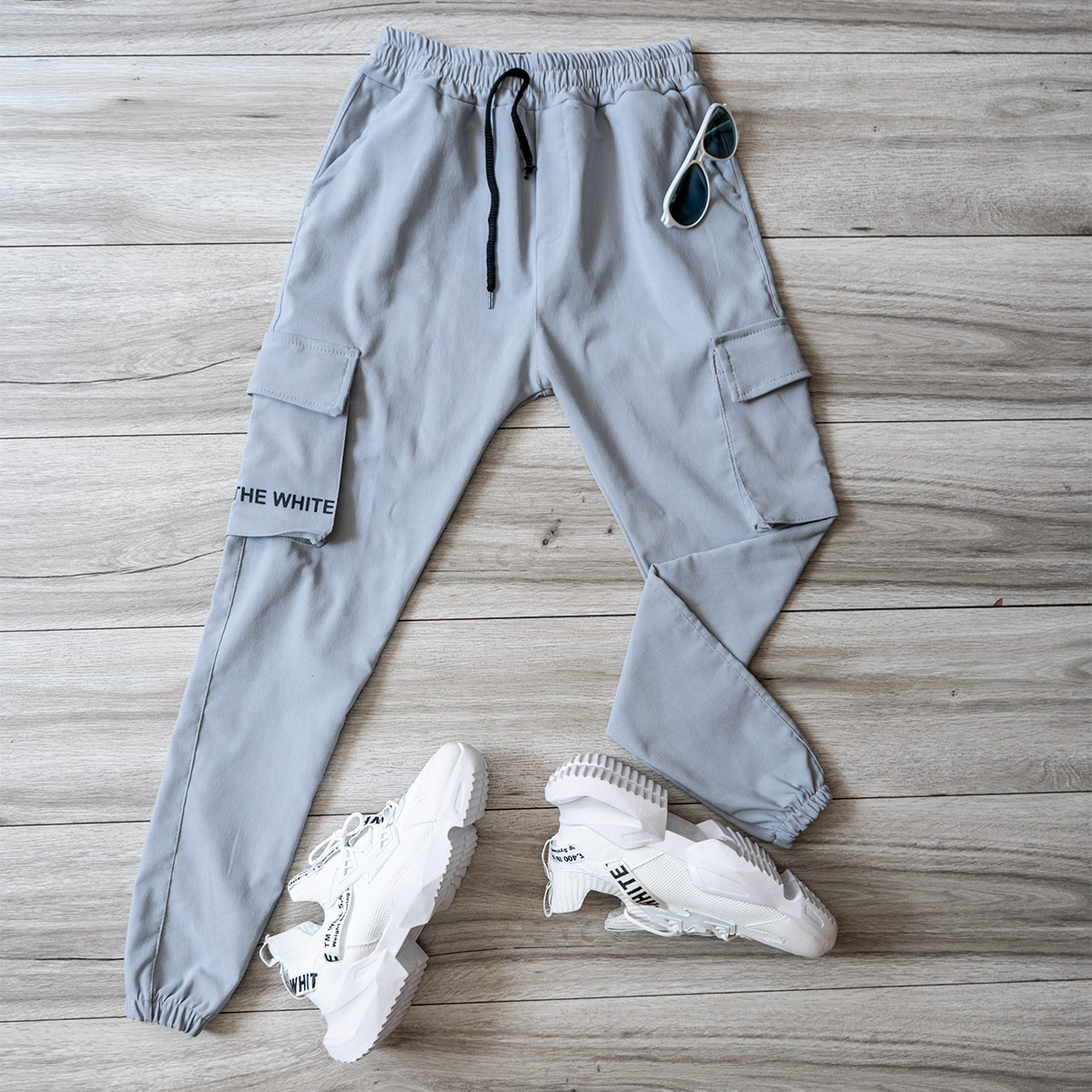 شلوار اسلش طوسی مردانه مدل Sameri