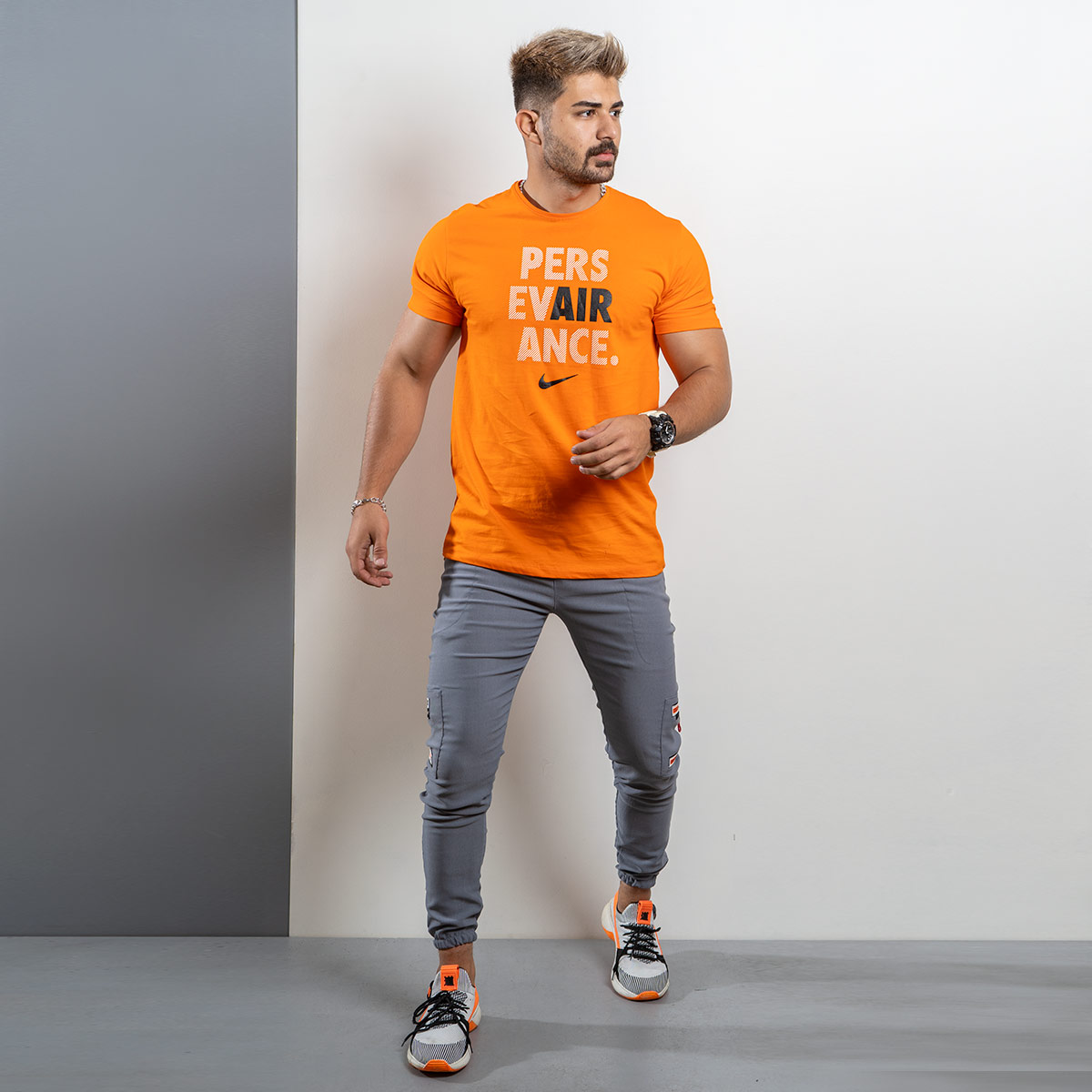 شلوار اسلش مردانه طوسی مدل Labro(T)