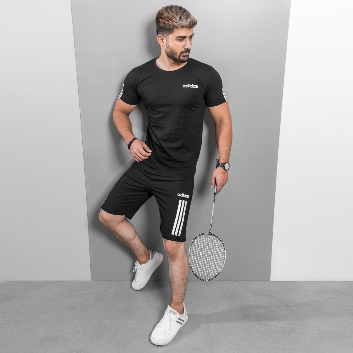 ست تیشرت شلوارک Adidas مردانه مدل Zorix