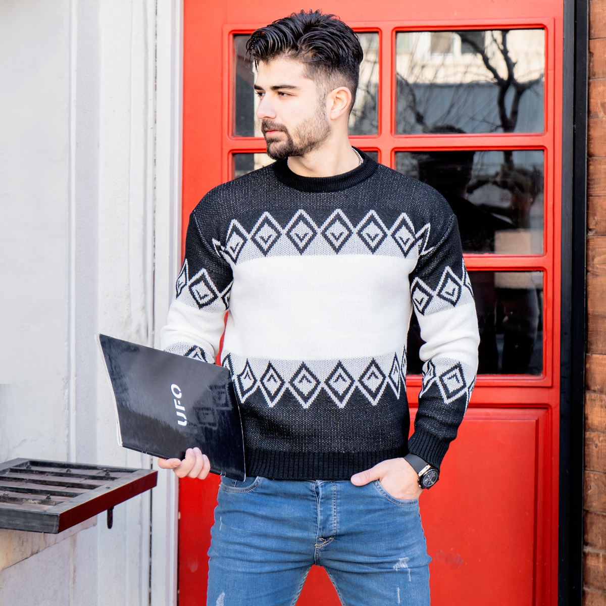 پلیور مردانه مدل Rivon