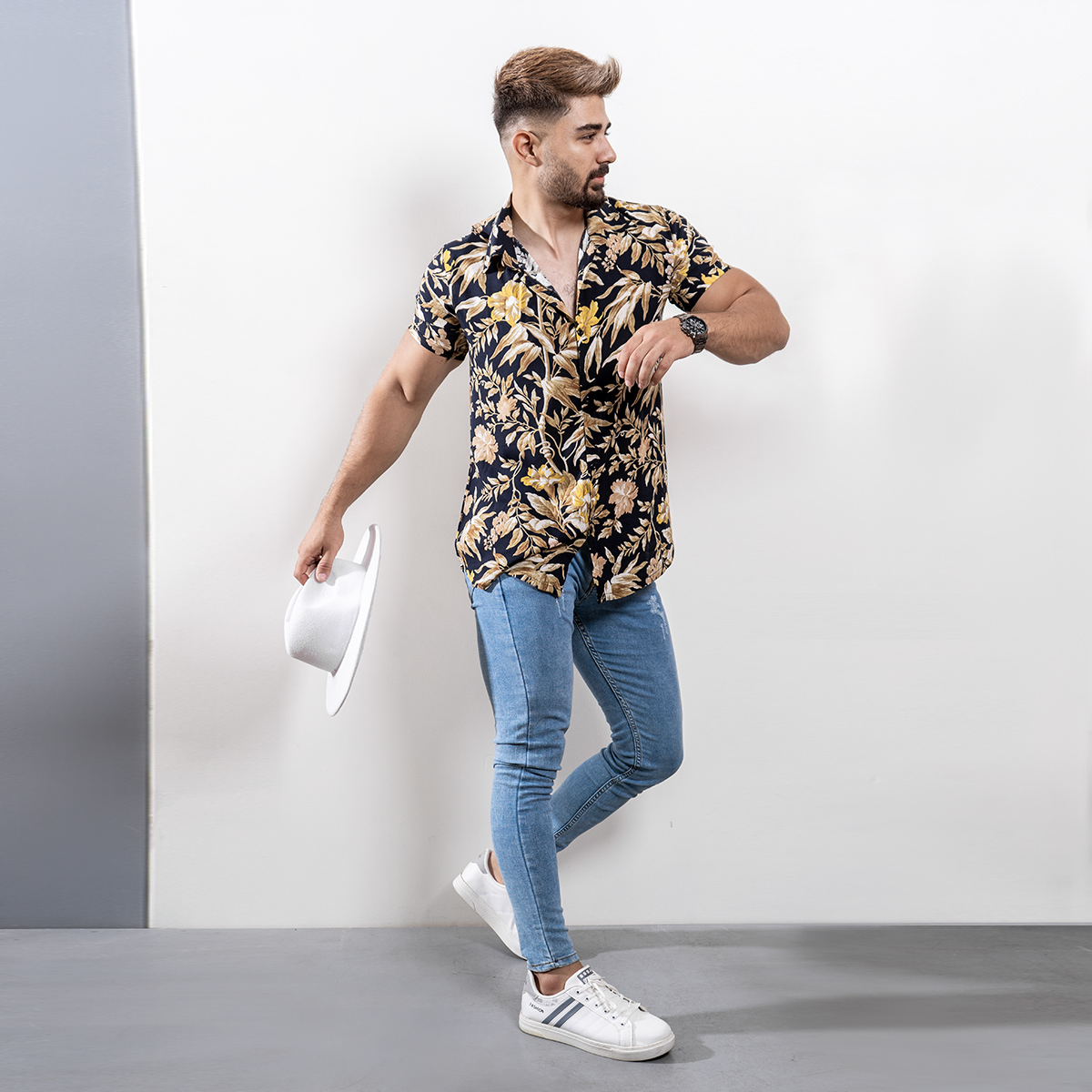 پیراهن هاوایی مردانه مدل Arman