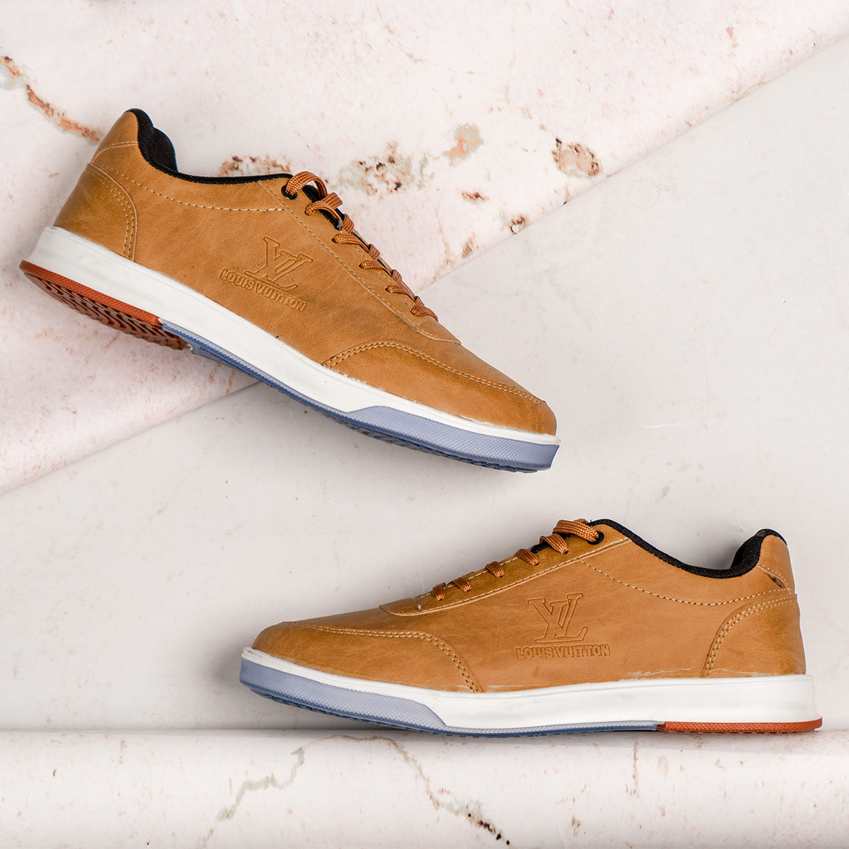 کفش مردانه LV خردلی مدل Norman