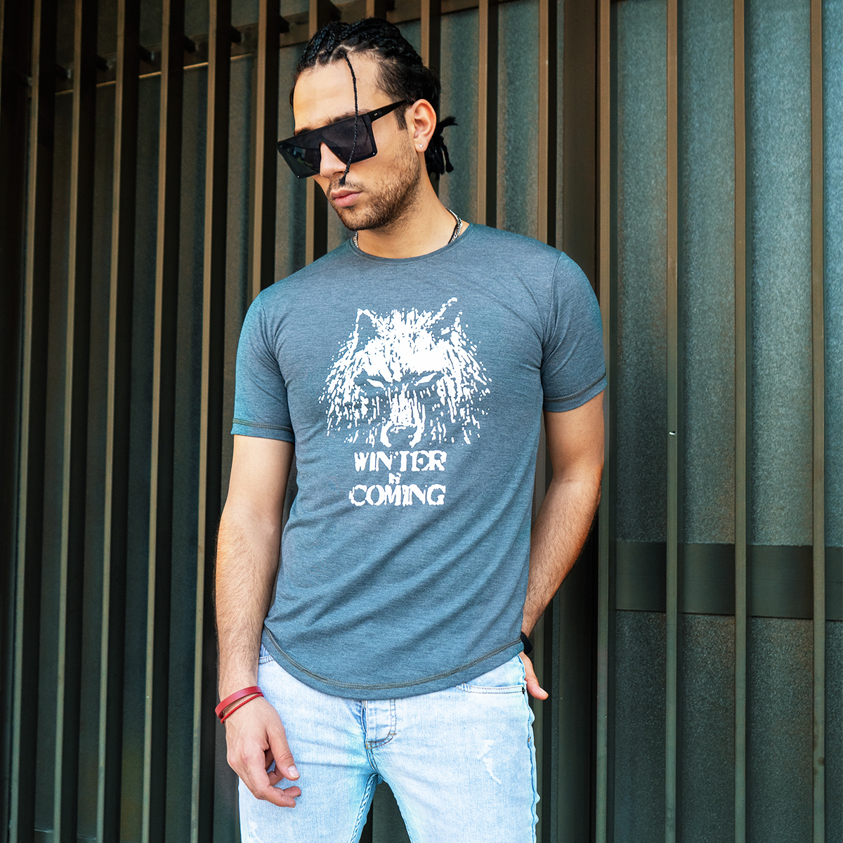 تیشرت مردانه سبز مدل Ranker