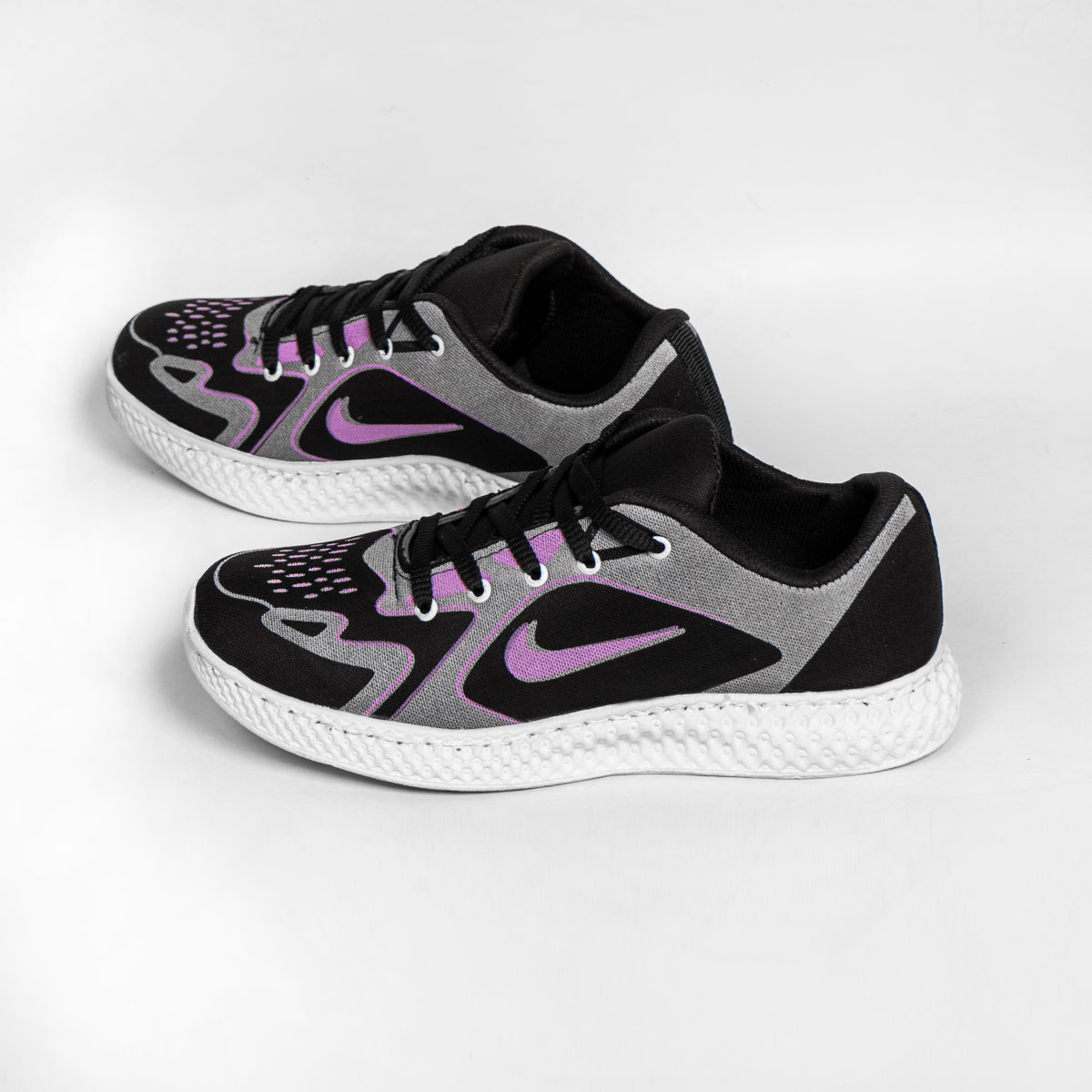 کفش ورزشی مشکی بنفش مردانه مدل Miden(T)