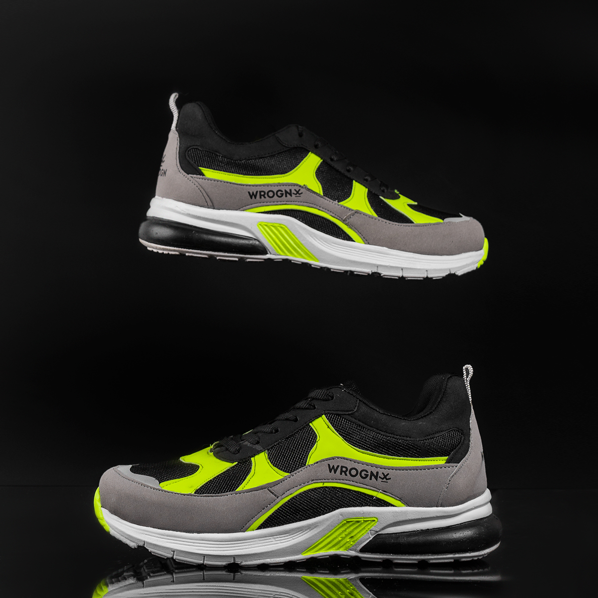 کفش ورزشی Wrognمردانه مشکی سبز مدل Maloni