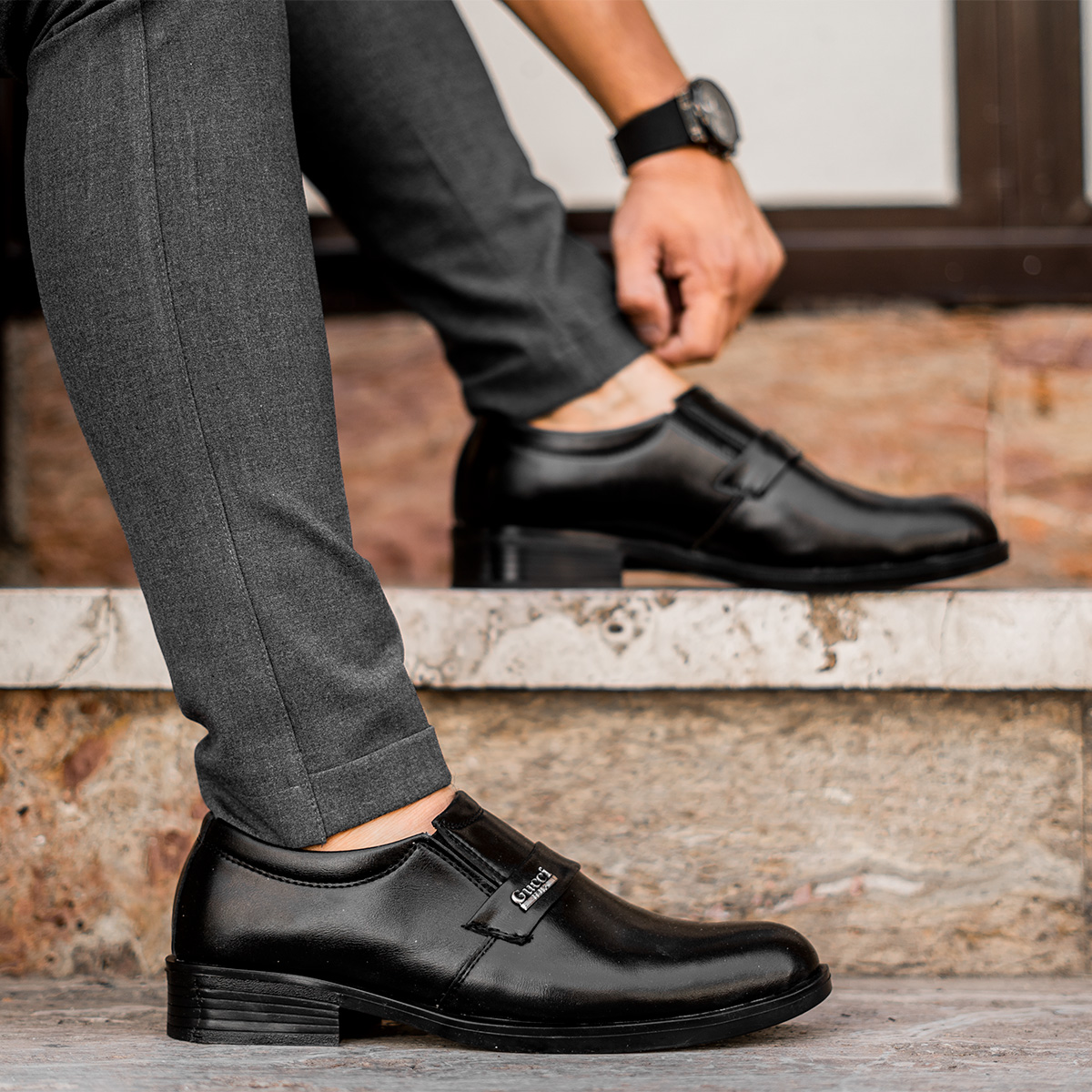 کفش رسمی گوچی مردانه مدلkarena